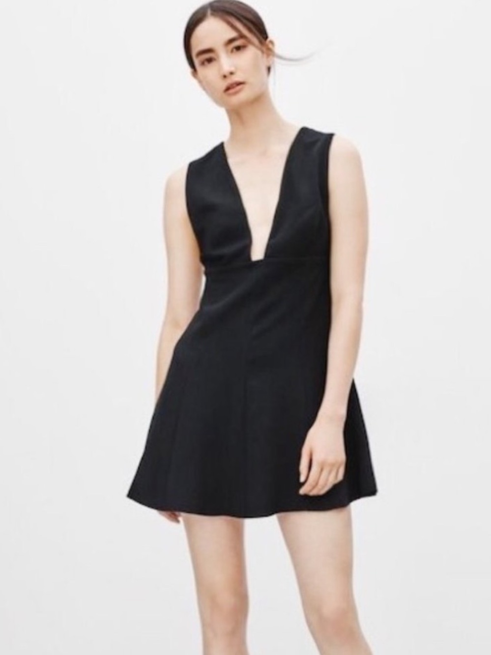 Aritzia Wilfred Montbrun Black Mini Dress